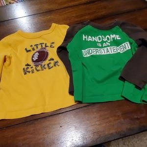 2 toddler long sleeve shirts 3/$15